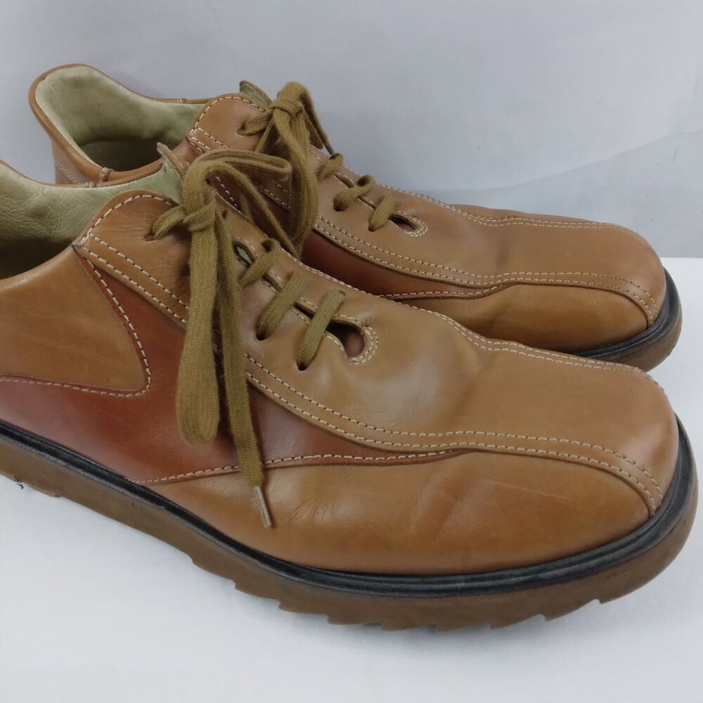 Kenneth Cole Reaction Brown Leather Lace Up Oxford 2 Tone Y2K Preppy Men's 12 - Picture 4 of 16